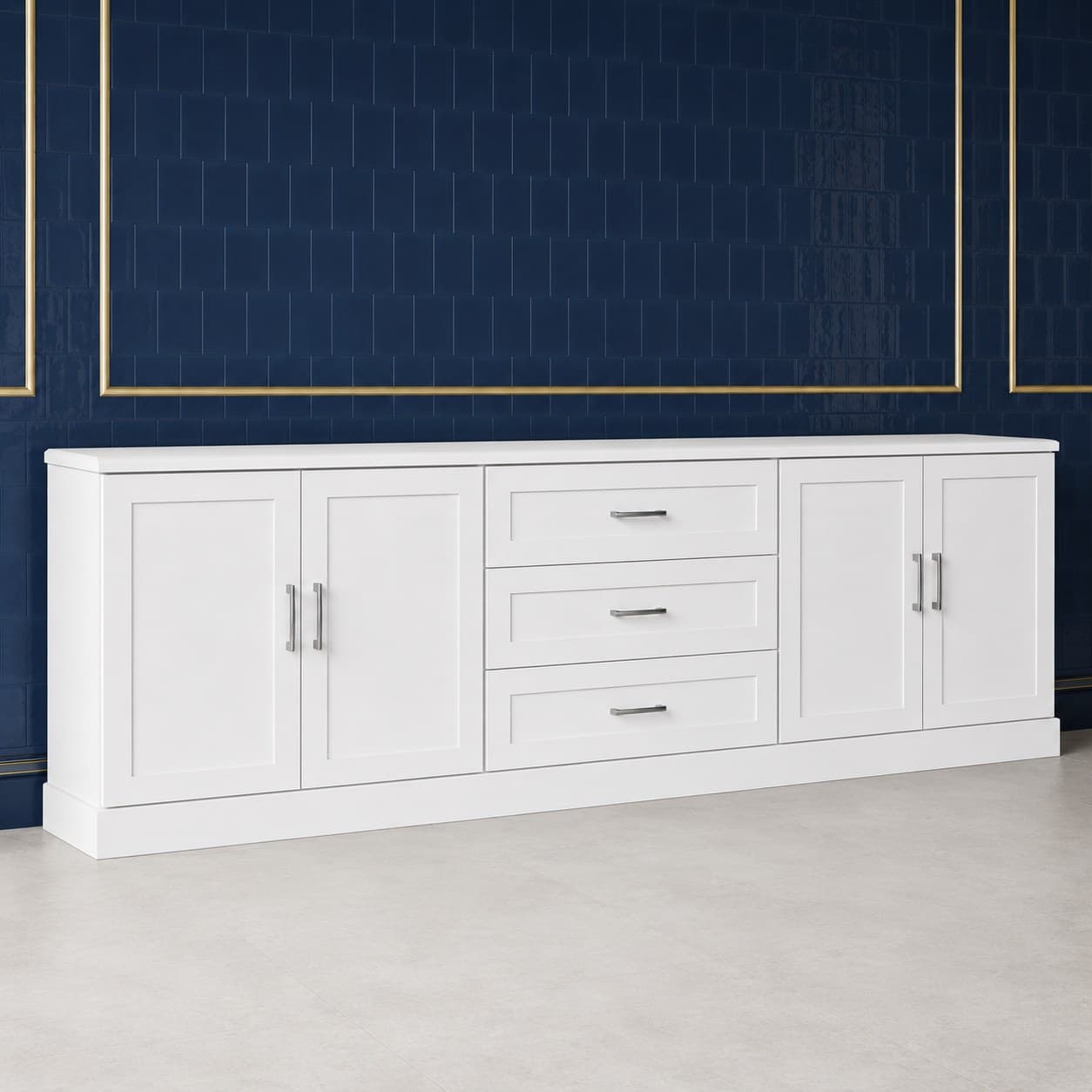 96 in. Decorative Molding — Angle view