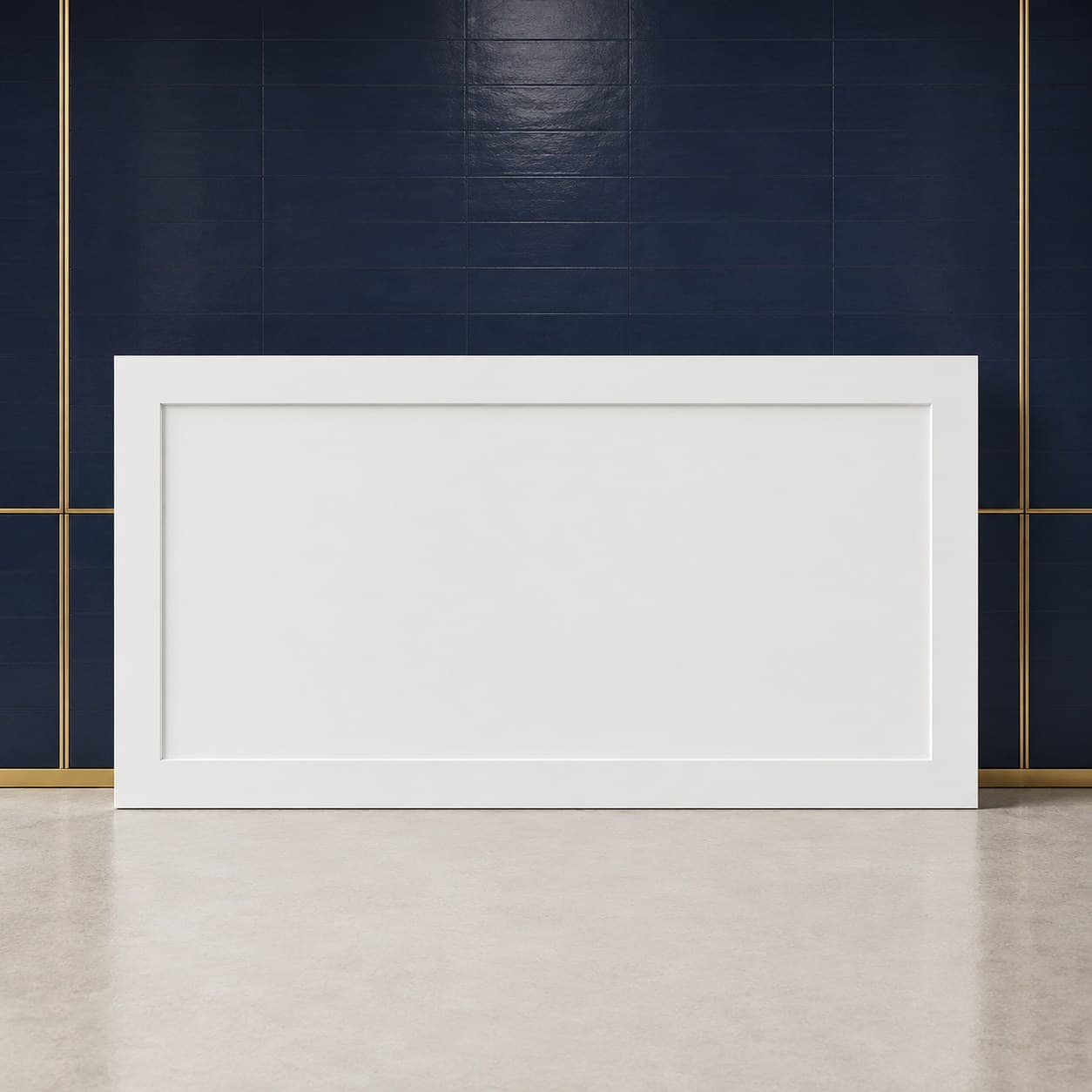 Thin 36 by 96 inch cabinet skin panel with a smooth veneer face in a neutral cabinet-matching finish, in Purity White finish — front view